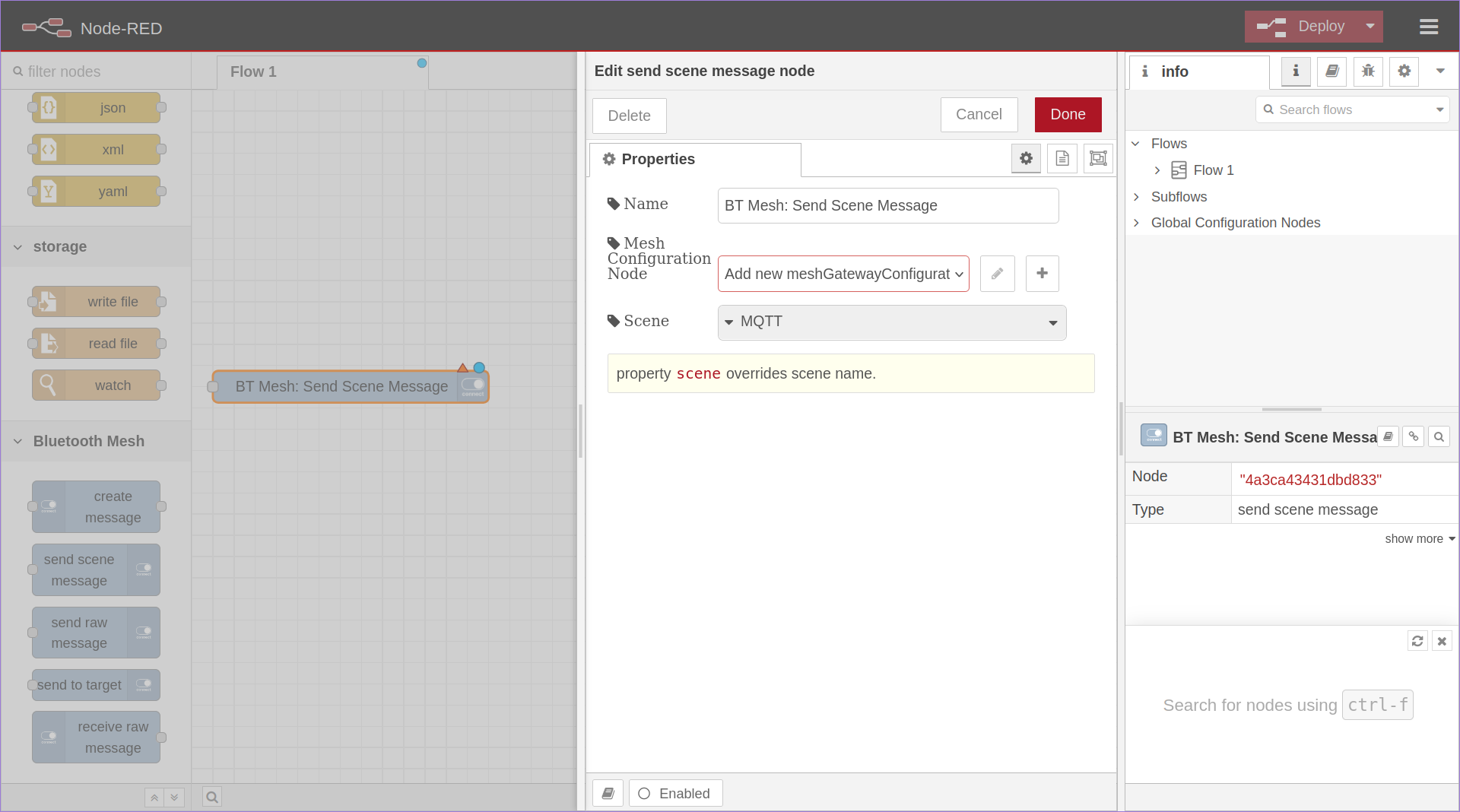 Create Message Node